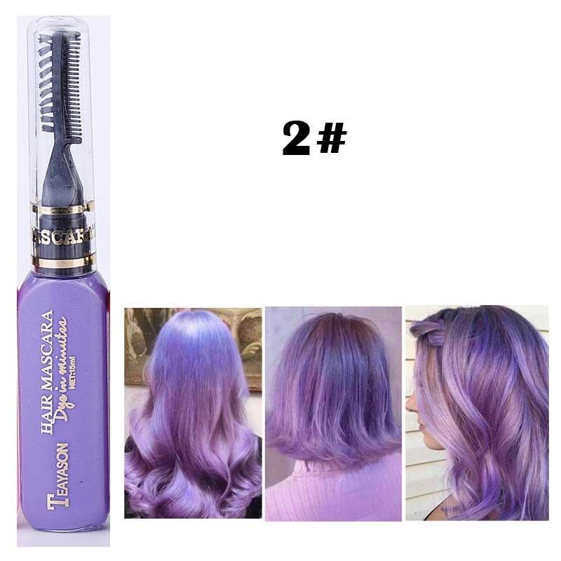 13 couleurs de couleur de cheveux unique teinture pour cheveux temporaire Non toxique bricolage couleur de cheveux Mascara colorant crème Pigments
