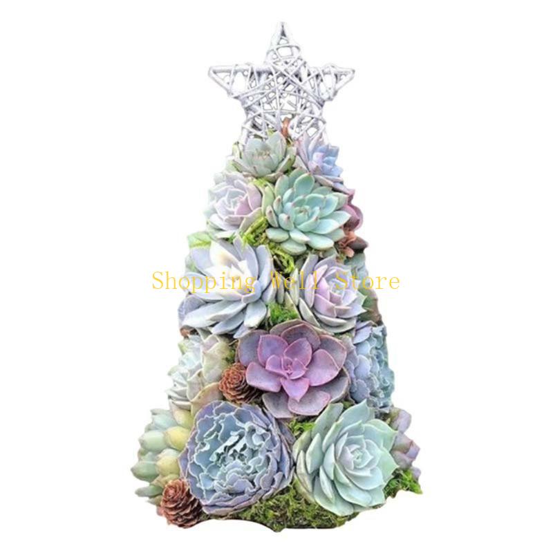 KX4B Festive Tabletop Christmas Tree Multifunctional Christmas Resin Decor