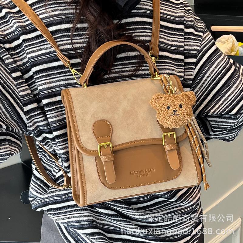 Schoolbag Backpack Women's 1011 New Travel Backpack Korean Edition Niche Design Fashion Street Trend Casual Student School Bag