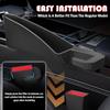 Upgrade Car Gap Filler Seat Crevice Storage Box A Pair Car Seat Gap Filler Seat Gap Organizer Box with Phone Charging Cable Hole