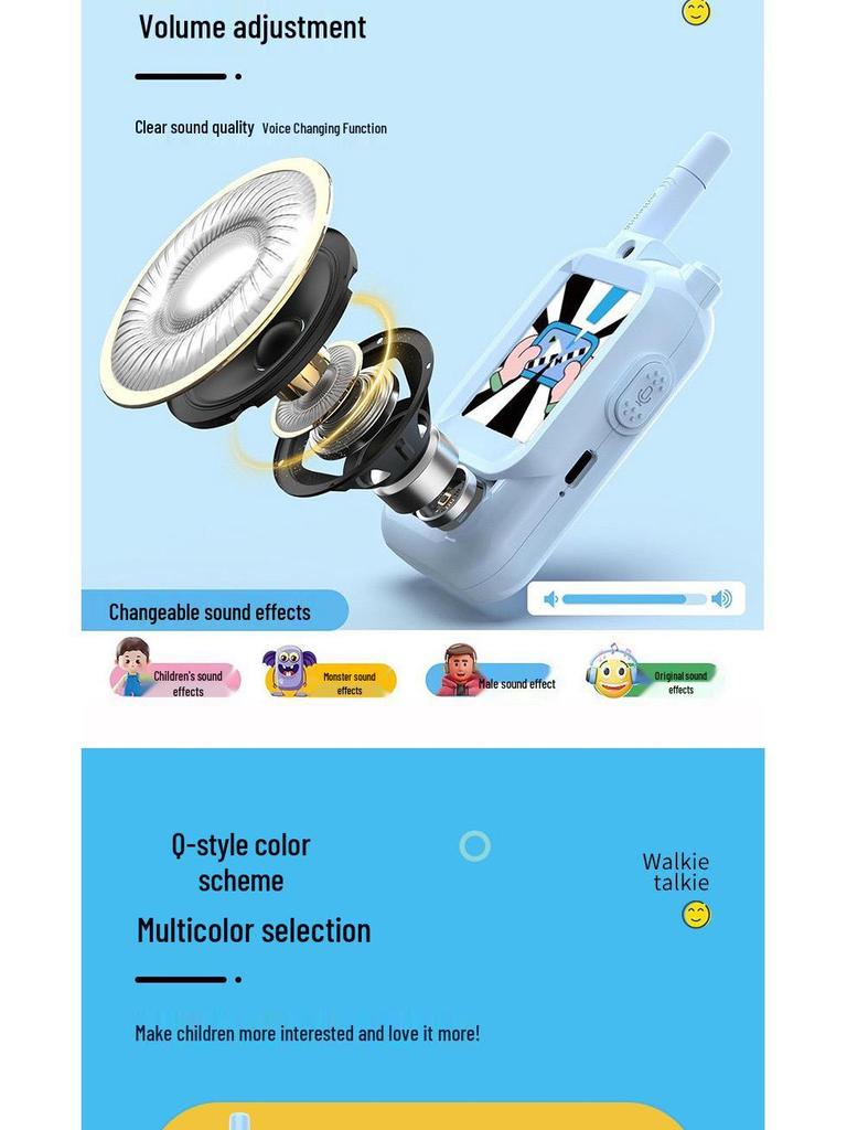 2025 Video Call Children's Walkie Talkie - Outdoor Wireless Toy for Boys & Girls