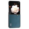 For Honor Magic V Flip 5G Case Genuine Cow Leather Hard PC Phone Cover