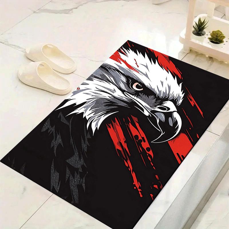 

1pc Handsome Eagle Pattern Area Rug, Anti Slip Non Shedding Stain Resistant Carpet 60cm by 90cm
