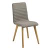 LIGHT GREY UPHOLSTERED CHAIR, Oak, Arosa STYLE