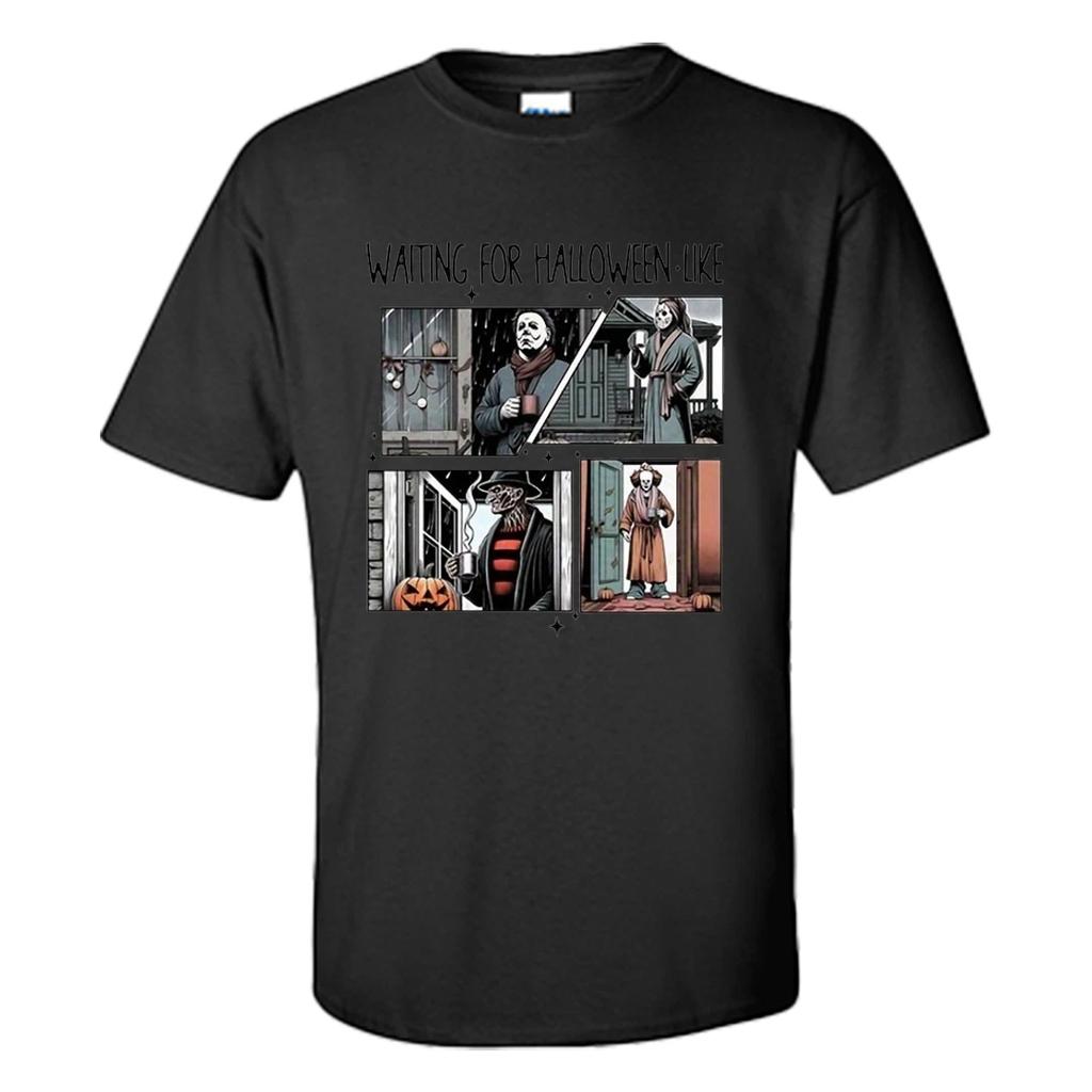 Waiting for Halloween T Shirt Michael Myers Tee S-XXXL