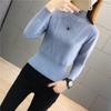 Women's Knit Sweater Short Turtleneck Sweater Slim Pullover Knit Jumper Fall Winter