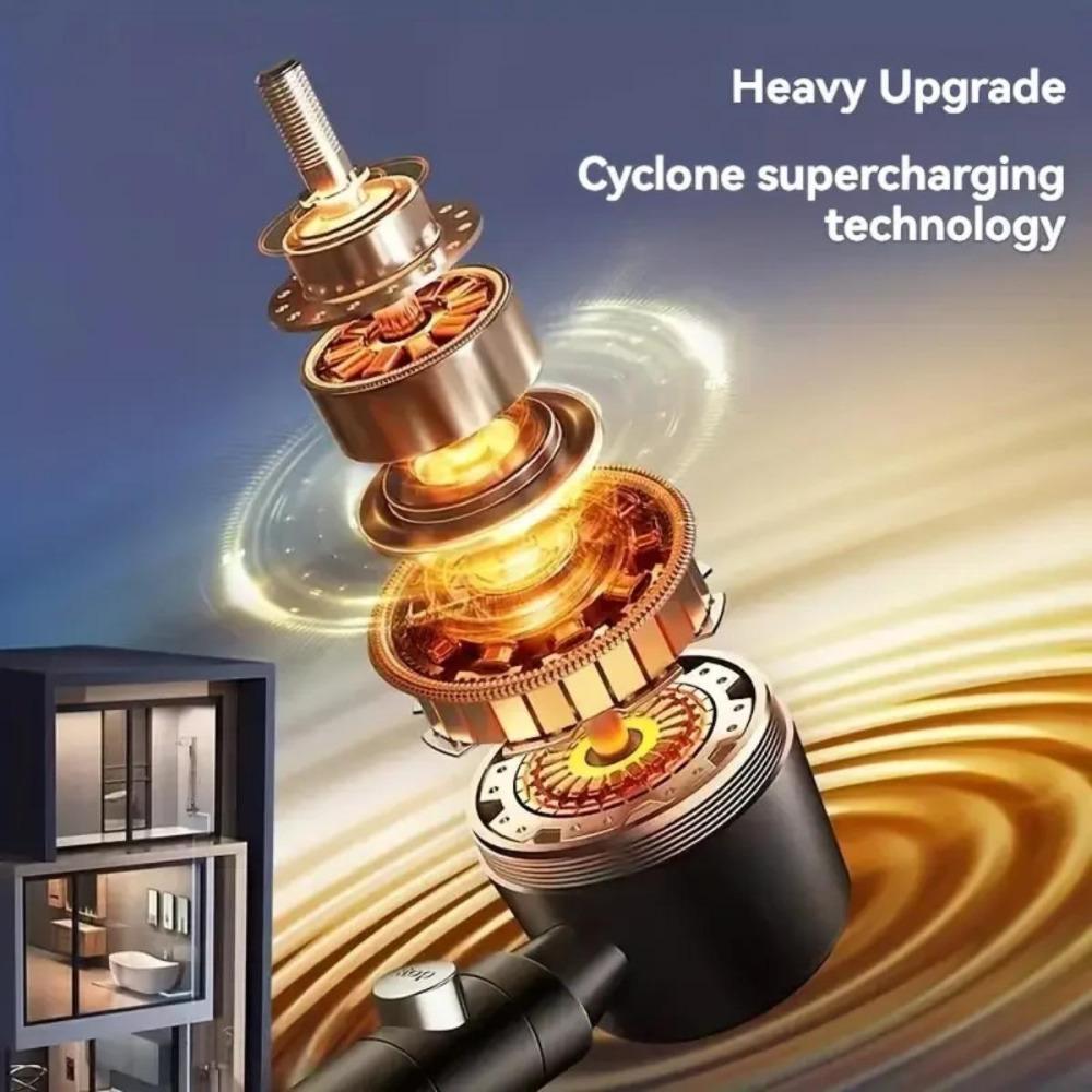 High Pressure Water Saving Filter Shower Head 5 Modes Handheld Shower Head One Button Stop Bathroom Accessories