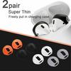 2 Pair Silicone Anti-Slip Earphone Protective Cover Case Eartips for Air-pods 1 2