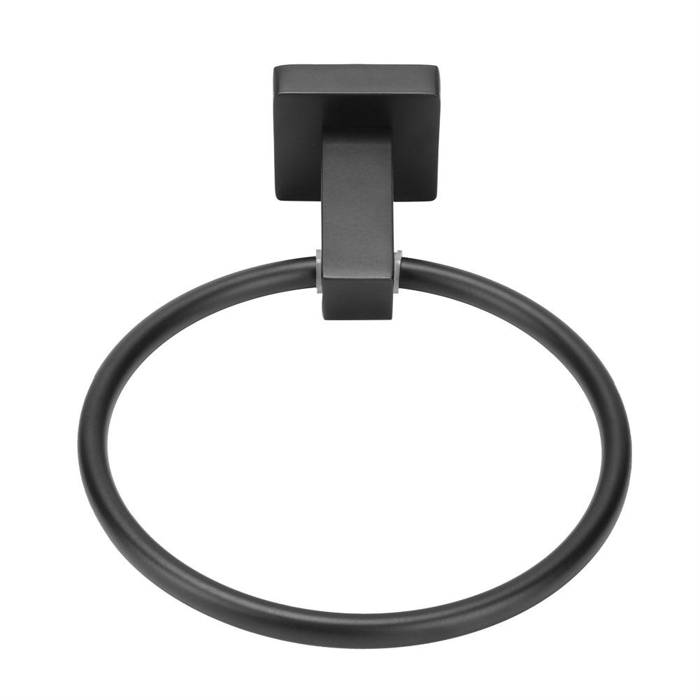 Jednoduchý Odolný Nástěnný Kroužek na Ručníky Koupelnový Kulatý Držák Věšák Kování