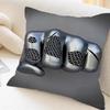 Metal Figure Statue Pillow Cover For Bedroom Room And Living Room Sofa Decorative Cushion Cover