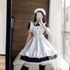 Anime Character Cosplay Maid Attire Cosplay Restaurant Work Uniform Long Dress Black and White Maid Attire Party Party