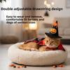 Adjustable Cat Wizard Cape Outfit Dark Style Dog Cat Bat Cape  All-Season Wear