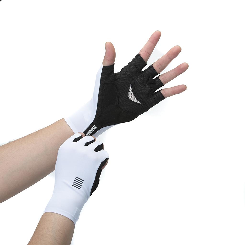 Guanti da Ciclismo Guanti da Bici MTB Guanti Sportivi Mezza Dita Guanti da Bicicletta Uomo Donna Traspiranti Antishock