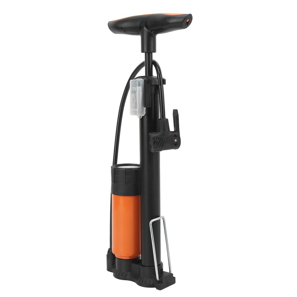 Mountain Road Bike Tyre High Pressure Air Pump Portable Home Inflator Tool with Accurate Barometer for Indoor and