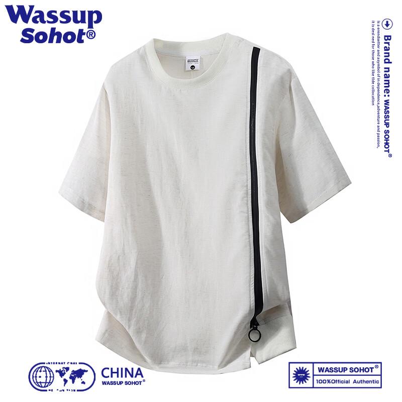 Wassup Sohot Men s Lyocell Blend Short Sleeve T-shirt L