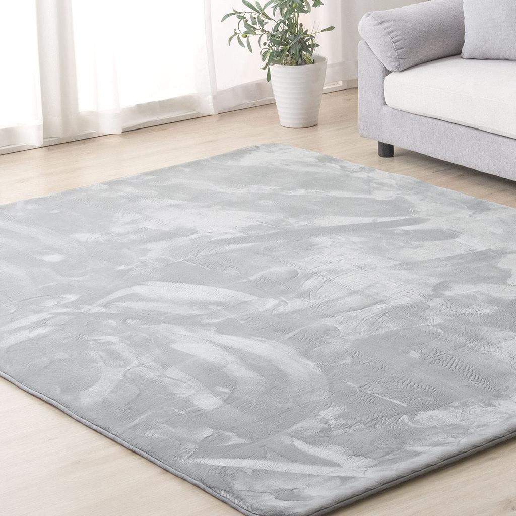 Tansu no Gen Rug High Extra Thickness 200 x Approximately 3 Tatami Floor Compatible with Hot Snow Gray 65010003 08 Carpet, Resilience, 25mm, 250cm,