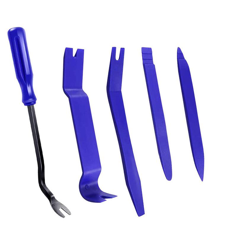 Werkzeugsatz zum Entfernen von Auto-Audioverkleidungen – 5-teiliges kratzfestes Brecheisen-Set für Türverkleidung und Armaturenbrett