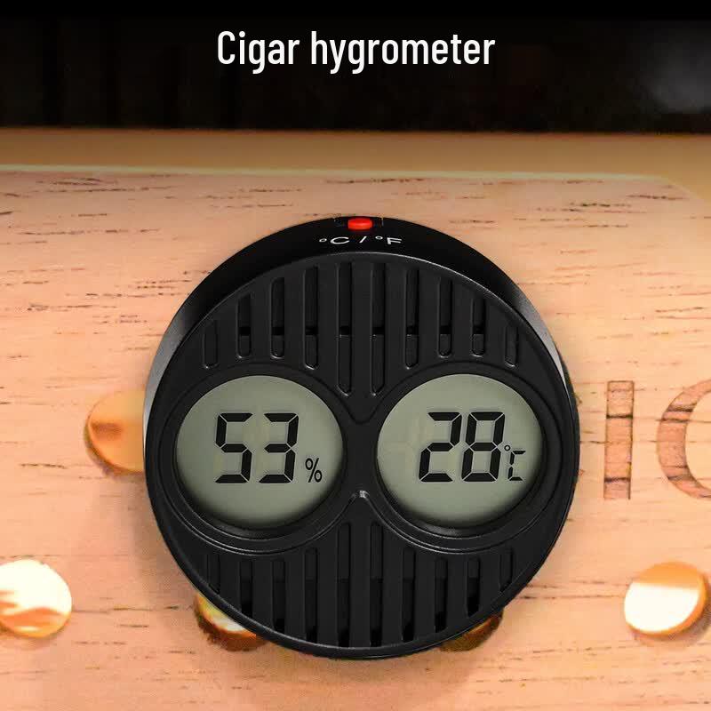 Dazao Adhesive Cigar Hygrometer with Thermometer