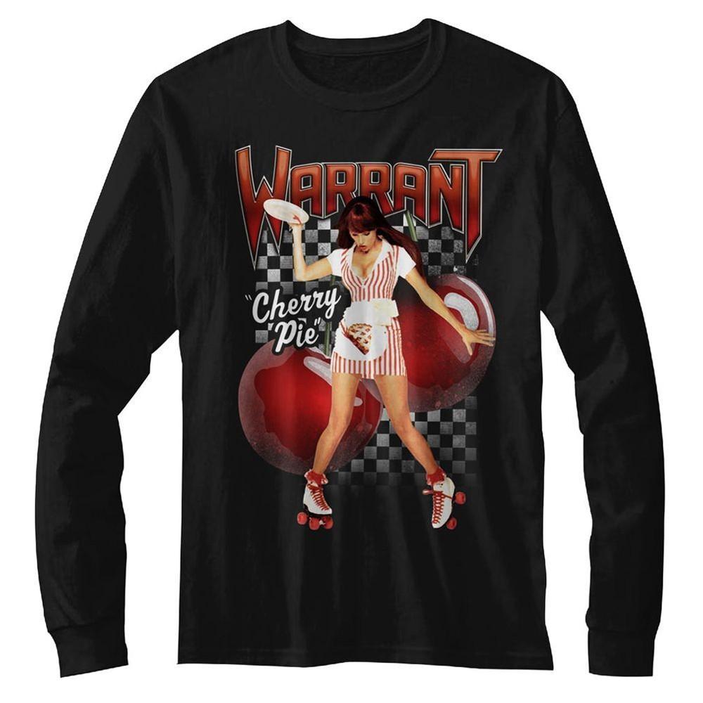 Warrant Cherry Pie Black L/S Music Shirt Unisex T-Shirt XXXL