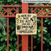 2D Flat - 1pc, Vintage Metal Sign, Decorative Plaque and Ornament, Gardening Humorous Quotes, Fun Style, Inspirational Life Quotes, Decor for Yard