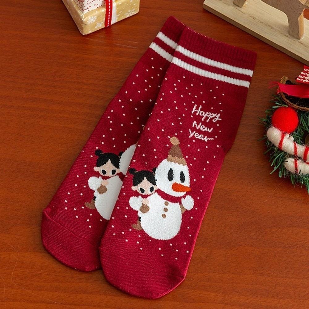Cartoon Coral Fleece Socks Santa Claus Bed Socks New Sleep Stockings  Autumn and Winter
