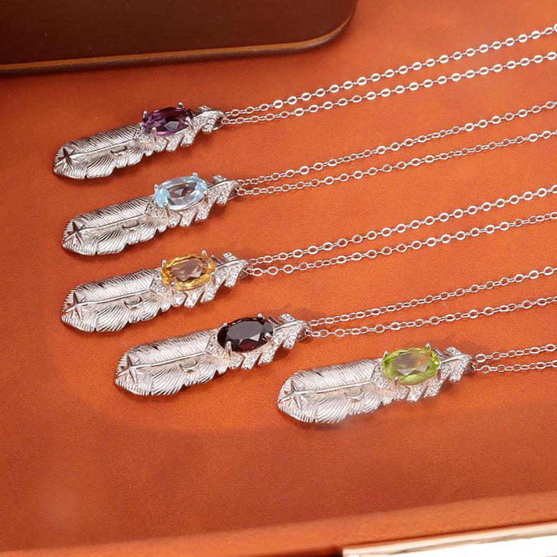 Elegant S925 Silver Necklace Female Dainty Small Pendant Chain Daily Wear All-Match Jewelry