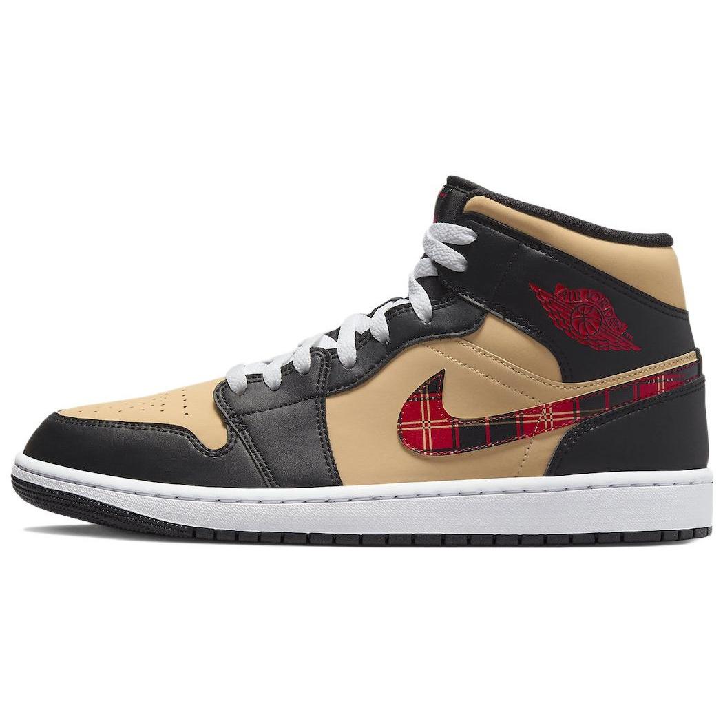 Air Jordan 1 Mid SE Tartan Swoosh Men s DZ5329-001 EU 40