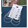 6 Pairs Big Hoop Earrings Set, Gold & Silvery Metal Round Circle Earrings, Hyperbole Minimalist Daily Jewelry for Women