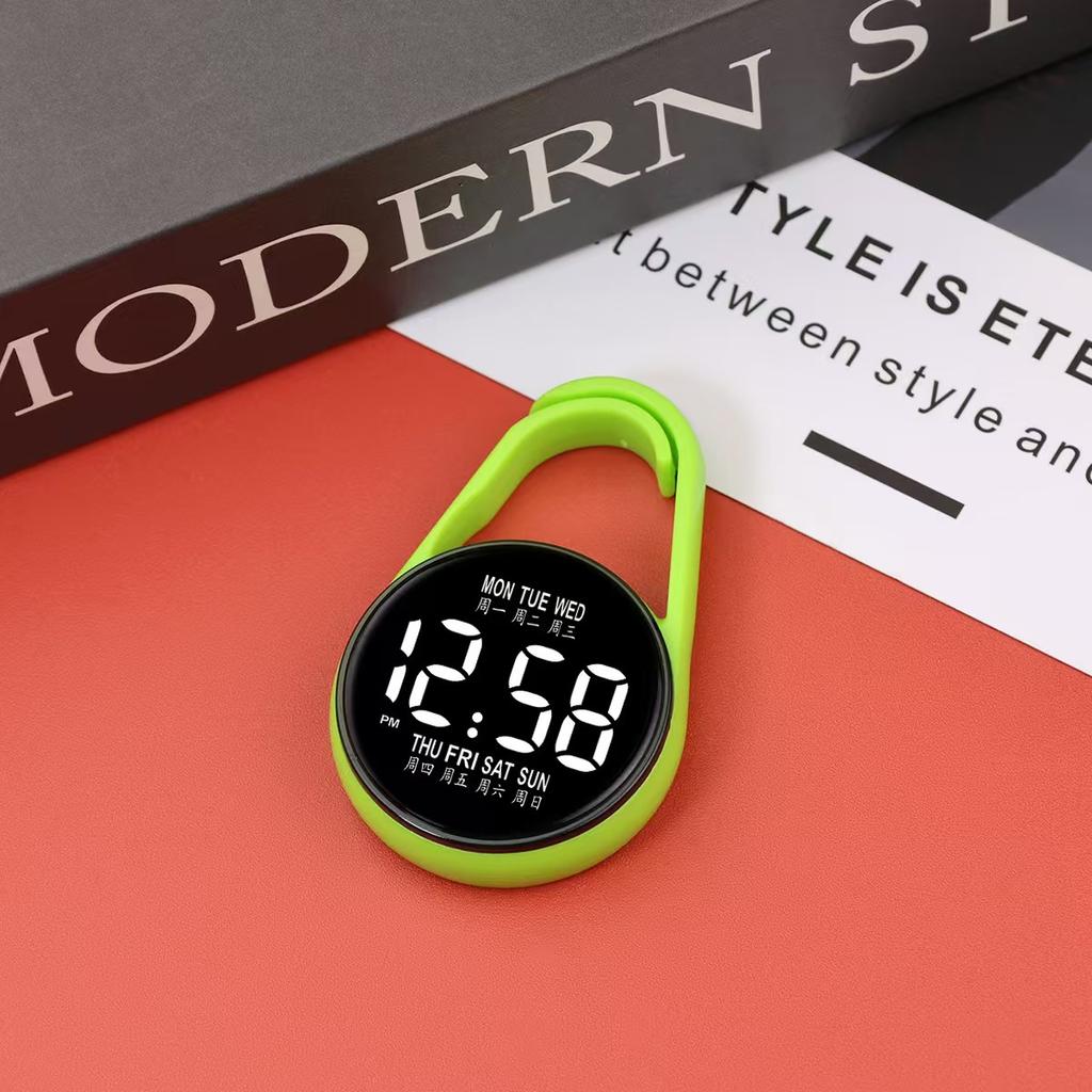 Fashion Primary School Students LED Simple Luminous Week Mini Electronic Watch Wall Watch Portable Test Waterproof