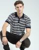 Men's Regular Fit Striped Polo T-Shirt | Half Sleeve | Collared Neck | Casual Wear T Shirt for Men's