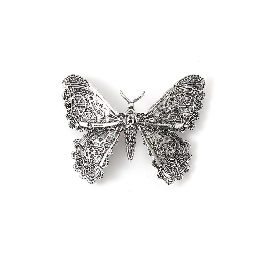 Versatile Retro Gothic Viking Butterfly Hair Clip - Stylish Party Accessory