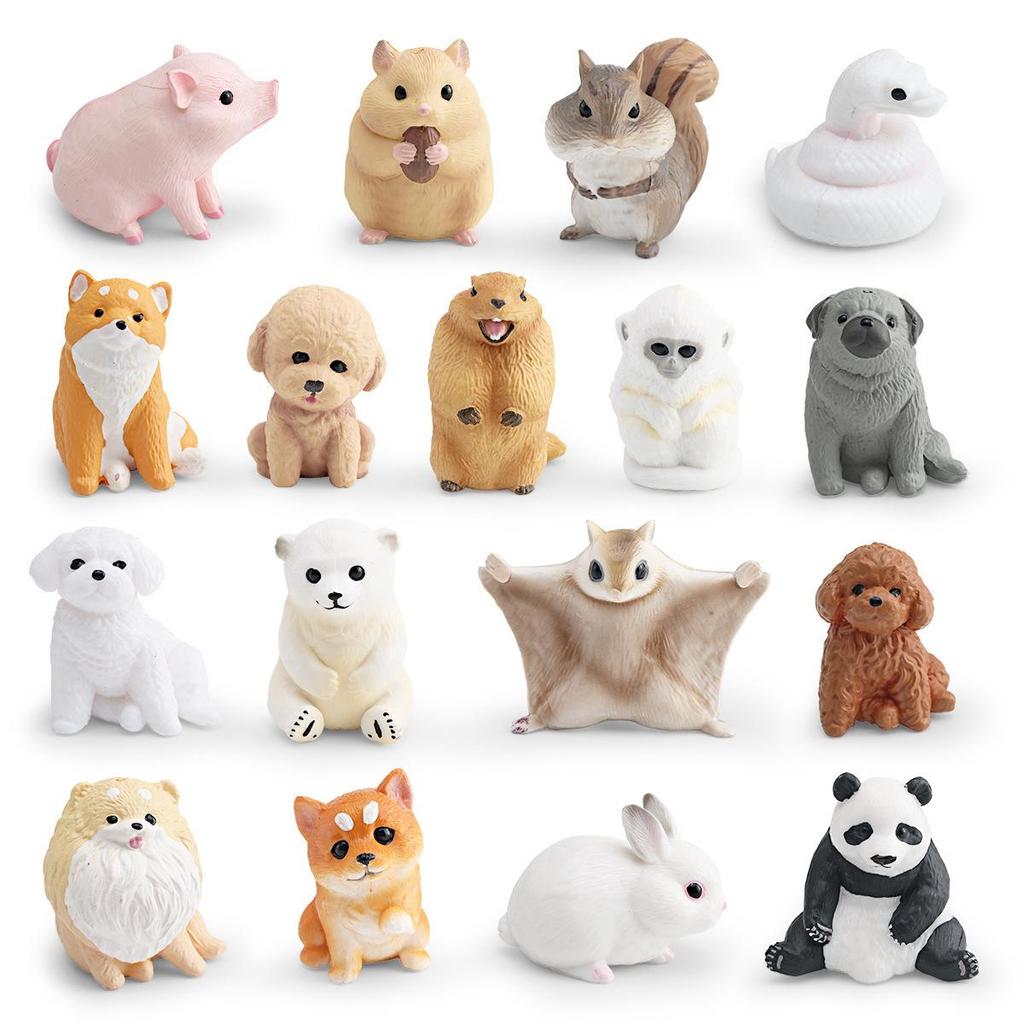 Cross-border Animal Cognitive Simulation Toy: Shiba Inu, Panda, Pig, White Rabbit, White Snake, Hamster Models