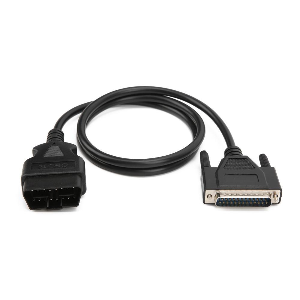 Male to DB25 Male OBD2 Main Cable Male Adapter Replacement Cable  Vehicle Diagnostic чёрный