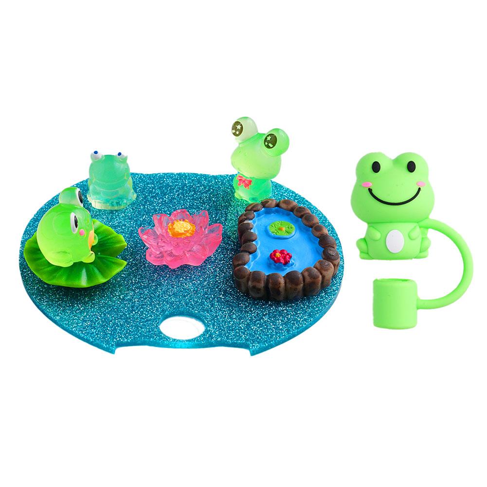 

Для чашки Ice Bully Cup 40oz Frog Pond Brand Water Cup Аксессуары для чашки Stanley Cup Крышка Frog Solaw Cap Светящаяся ночью крышка из соломы