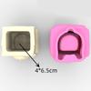 Sitting Panda Shaped Planter Vase Moulds Cements Mould Silicone Material for Hand-Making Succulent Plant Flowerpot Vase