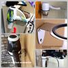 Wall Mounted Hair Dryer Holder Rack Hanger Hair Salon Home Bathroom Hairdryer Storage Shelf Organizer Blower Rack Barber Tools