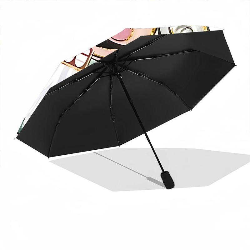 1 Stück Nussknacker Süßigkeit Automatischer Faltregenschirm Kompaktes 8-Rippen-Design, Langlebiger Eisenrahmen für Reisen, Outdoor, a0920083