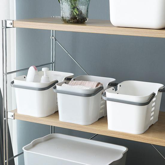 Storage Basket Portable Shower Caddy with Handle Large Capacity Bathroom Organizer Basket with Drainage Holes