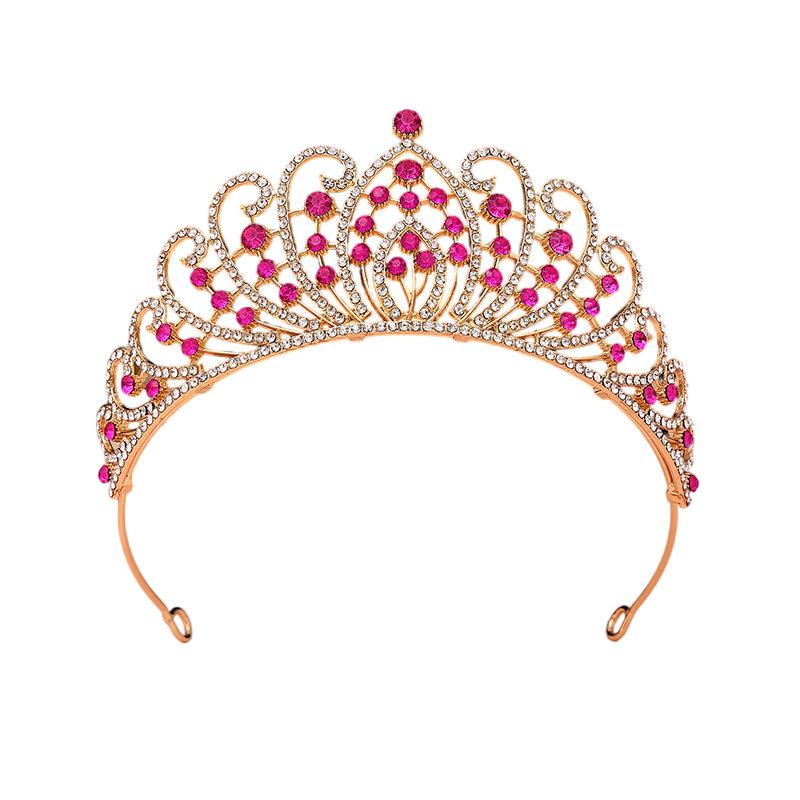 New Crown Tiara for Children Eighteen Year Old Coming of Age Ceremony Princess Crown Bestie Crown  Colored Diamonds