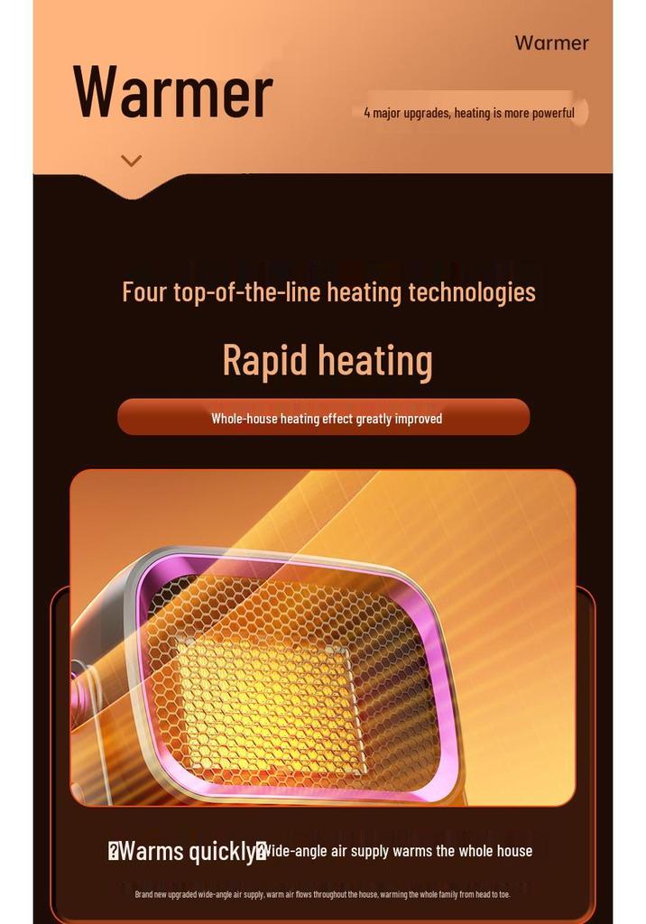 Wall-Mounted PTC Ceramic Heater for Home and Office