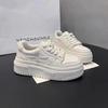 Platform white shoes women's 2025 spring new Korean version versatile height-increasing white board shoes sports and leisure women's shoes