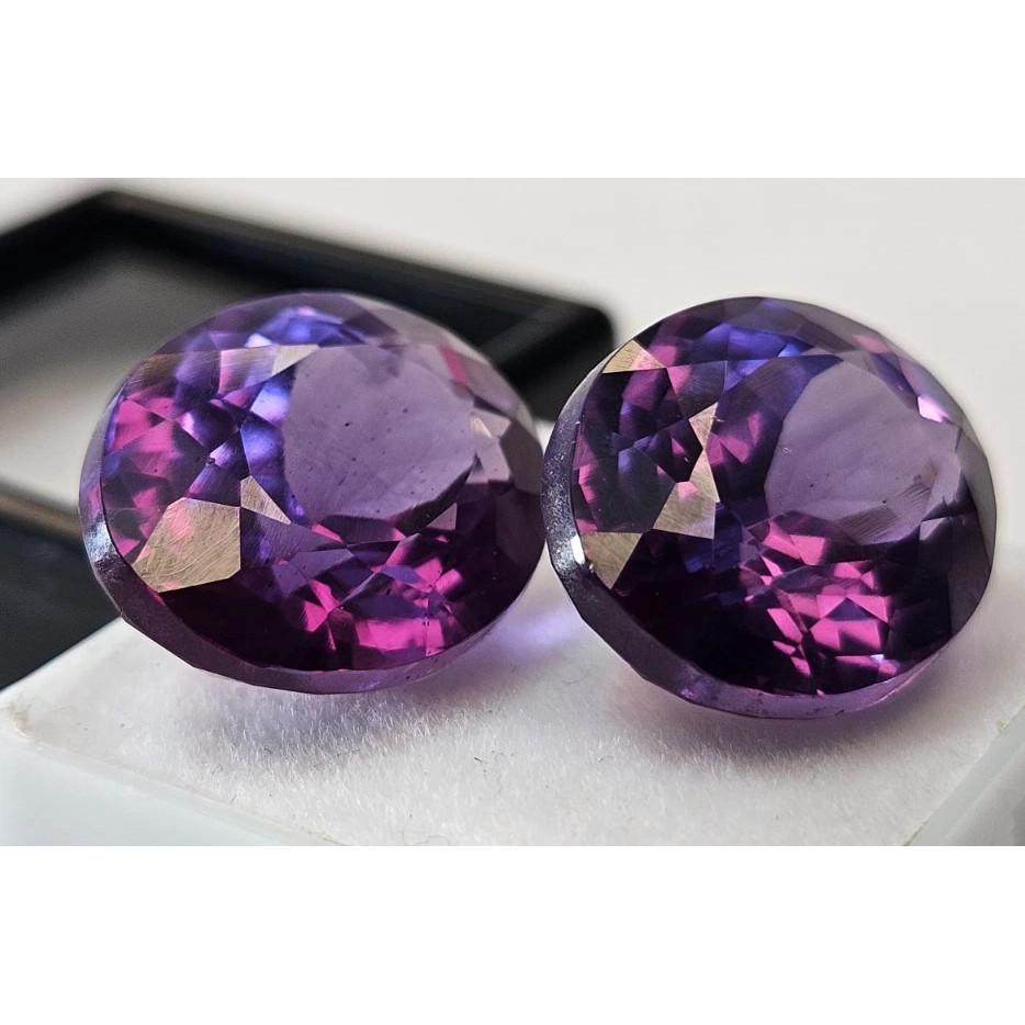 Natural Alexandrite Color Change Oval Cut 7-8 Ct Pair Stunning Gemstone