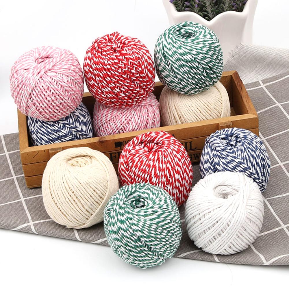 

100m Woven String Cotton Thread Cord Wire Sewing Rope бежевий