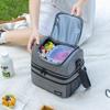 Double Layer Insulated Lunch Bag: Thickened, Fresh-Keeping Bento Bag for Outdoor Picnic