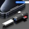Aluminum USB Type C Data Link Small Storage Card Reader USB Rapid Processor For Camera Laptop Phone Tablet And Computer