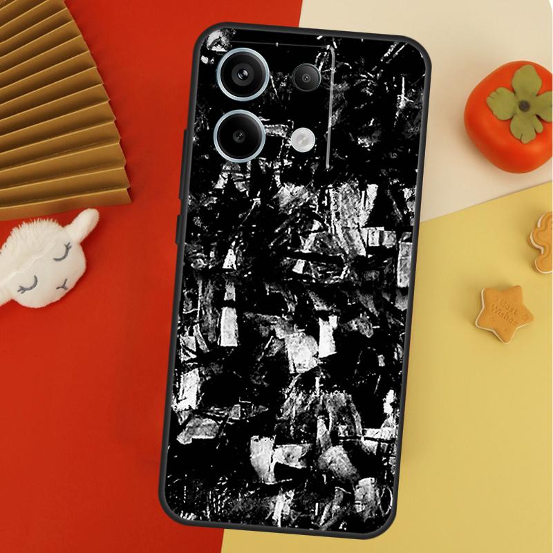 Forged Carbon Pattern Case For Xiaomi Redmi 14C 13C 10C 12C Redmi Note 14 13 Pro 12 11 9 10 9S 10S 11S 12S Cover