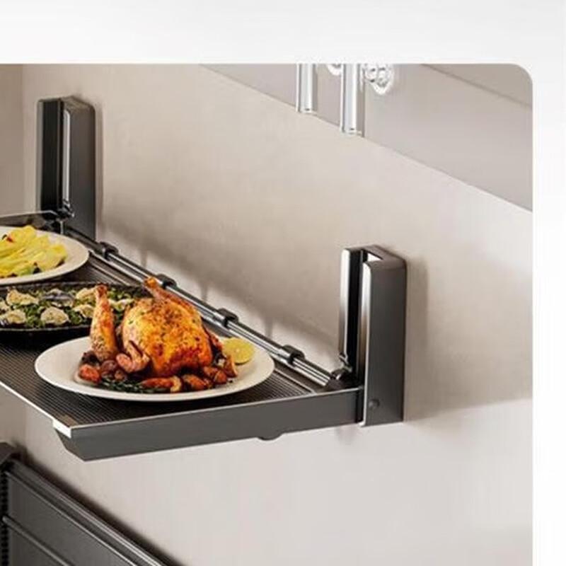 Wall-Mounted Foldable Kitchen Prep Storage Rack