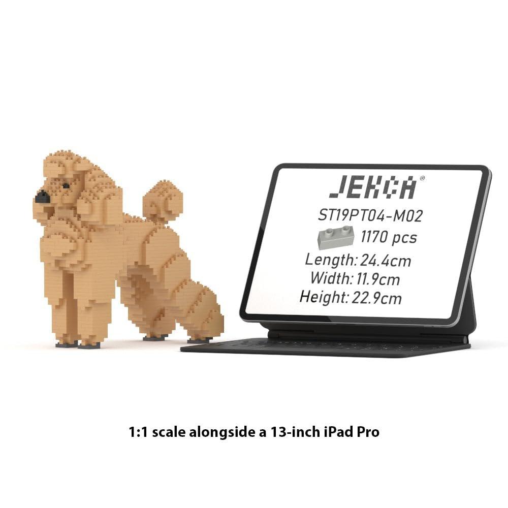 JEKCA Standard Poodle Toy Building Blocks 3D Puzzle 1170 Pieces 01S-M02 ST19PT04-M02
