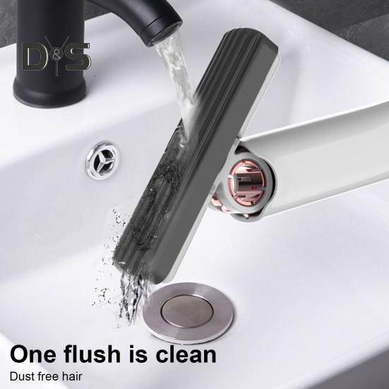 Portable Self-Squeeze Mini Mop Quick Cleaning Telescopic Hands-Free Sponge Squeegee Strong Absorbent Self-extrusion Mini Mop