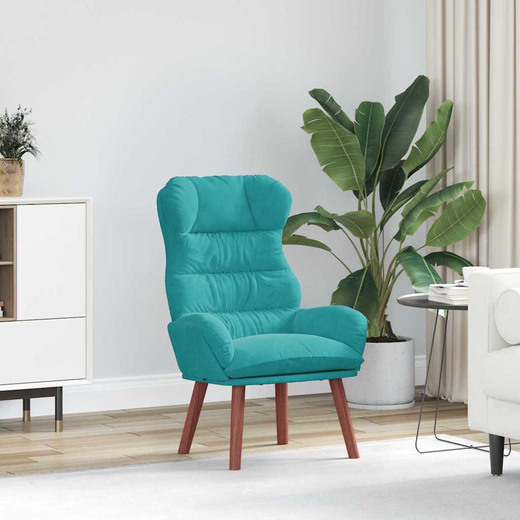 Armchair Turquoise 69 X 74 X 93 Cm Velvet